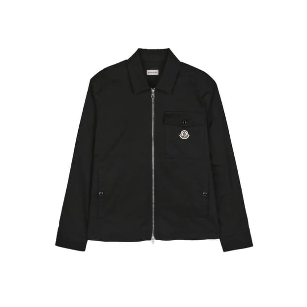 [S급] 몽클레르 코튼 개버딘 집업 셔츠 자켓 블랙 판매합니다!!!