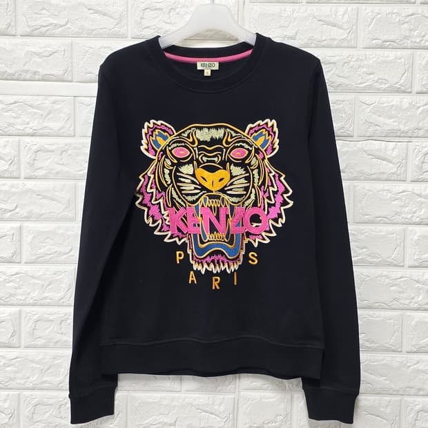 택포_ 겐조 블랙 타이거 맨투맨 S