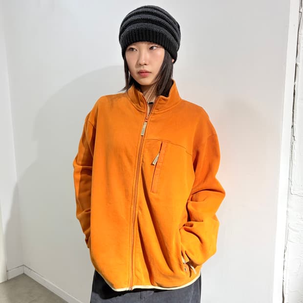 00s 스투시 오렌지 플리스 자켓