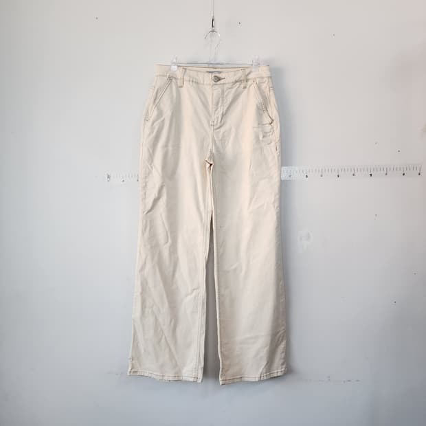 LBL 아이보리 와이드 데님 팬츠