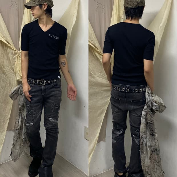 [291224=homme]291225 Logo Print Slim Fit