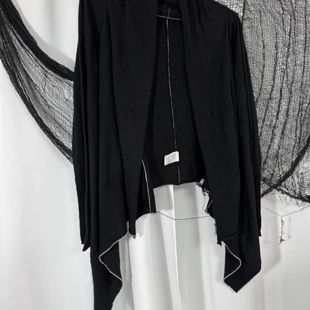 black cardigan