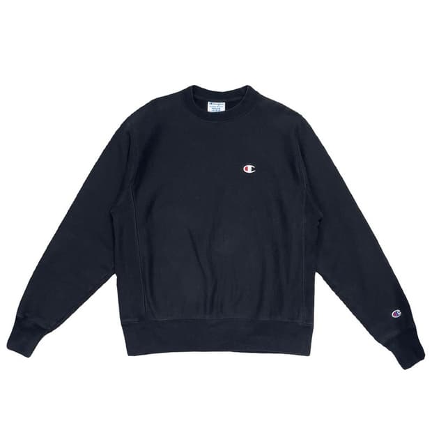 CHAMPION 리버스위브 블랙 맨투맨 M