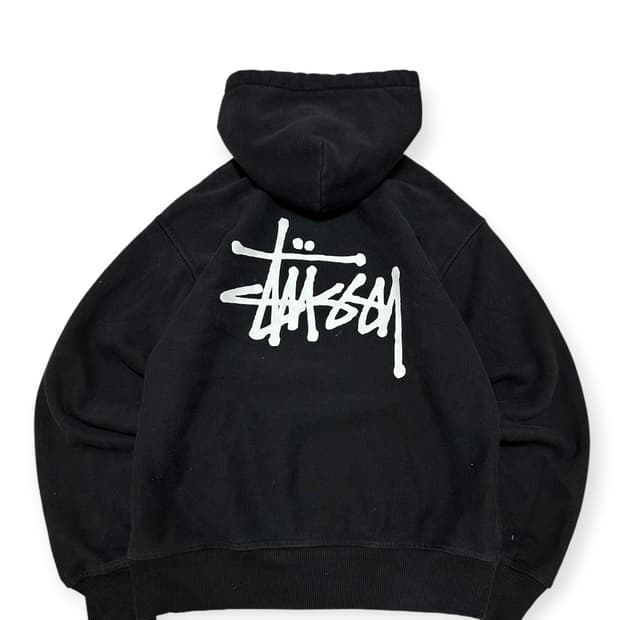 스투시 빅스탁 블랙 후드티