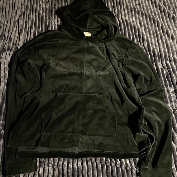 Velvet Black Slim Hoodie 