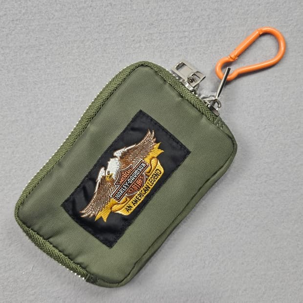 할리데이비슨 라벨 패치드 커스텀 월렛 키링 ( 12X8 ) / 11672