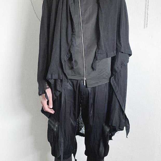 aleksandr manamis 드레이프 디스트로이드 가디건