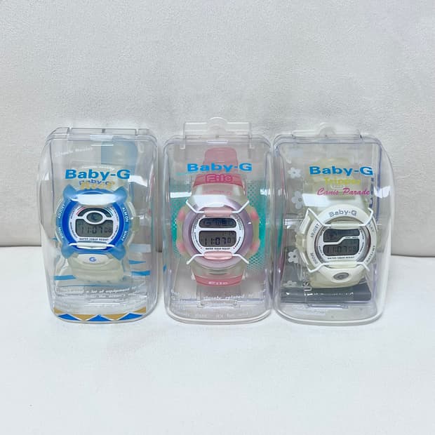 [한정판] Baby-G 고전 헬로키티 3종 세트