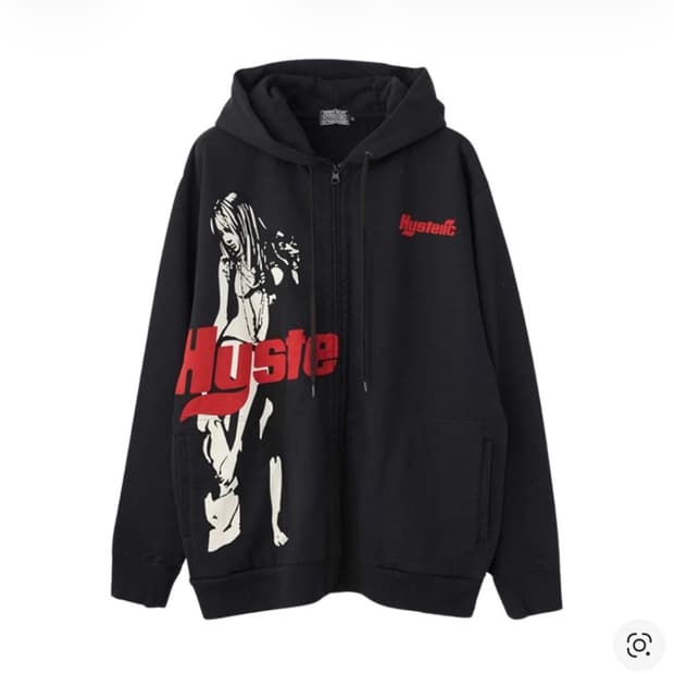 [새상품] M 히스테릭글래머 타임즈 후드 블랙