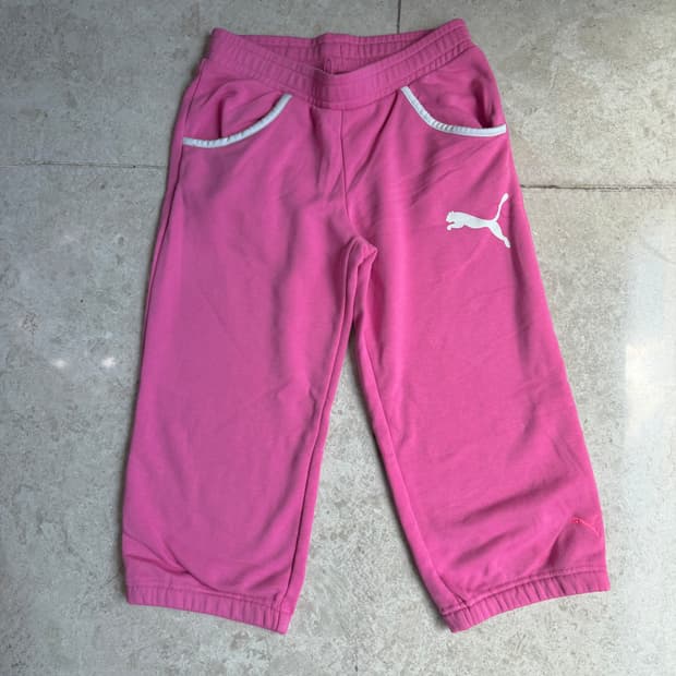 y2k puma jogger pants 푸마 카프리 팬츠 핑크