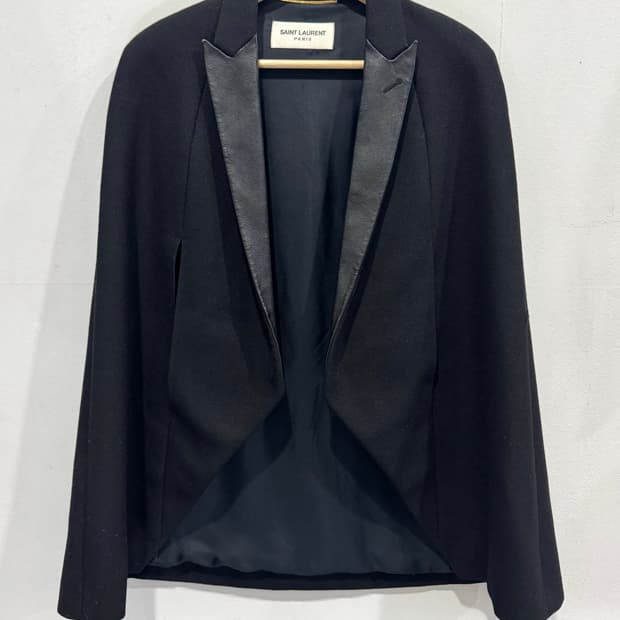 생로랑 블랙 케이프 자켓 F34 정품