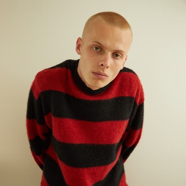 넘버나인 모헤어 스트라이프 스웨터 