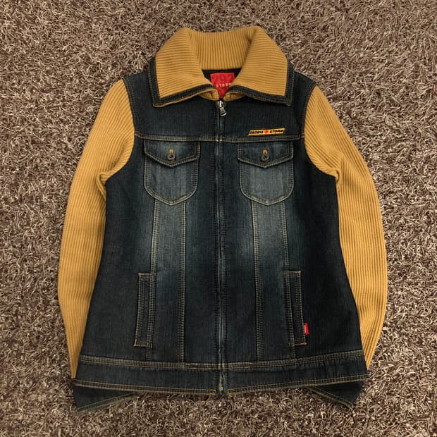 292513 STORM 데님 니트 자켓