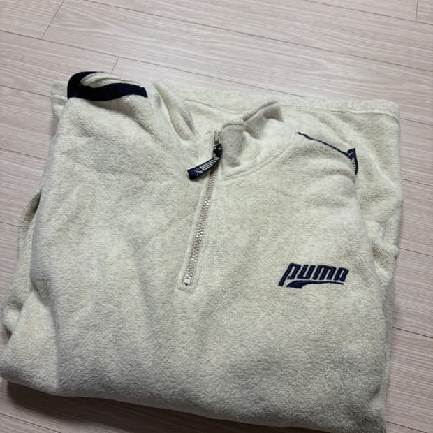 푸마 빈티지 반집업 후리스