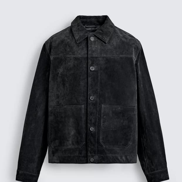 자라 리얼 스웨이드 가죽자켓