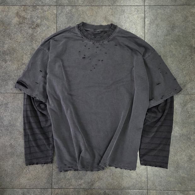 빈티지 레이어드 티셔츠