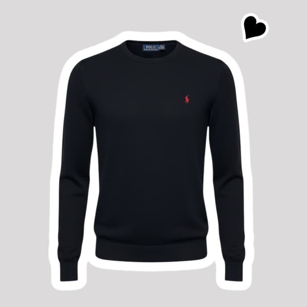 신형 폴로 랄프로렌 블랙 니트