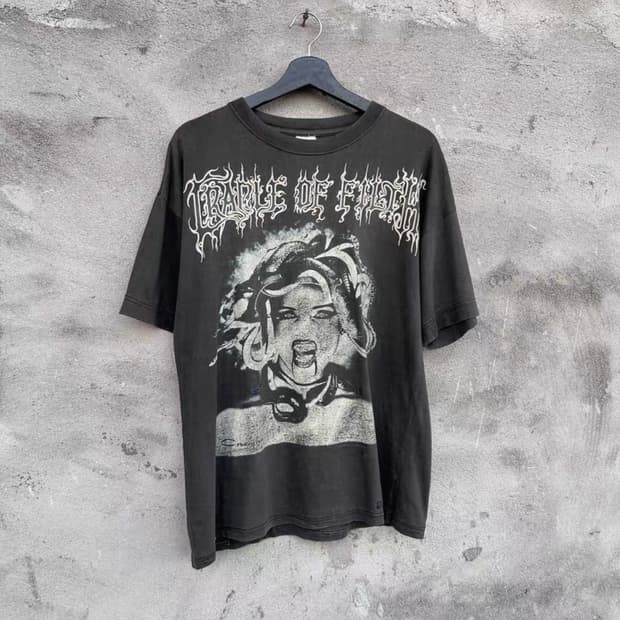빈티지 90s Cradle Of Filth 티셔츠