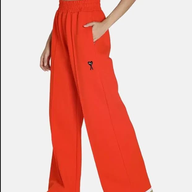 (새상품) 푸마 x 아미 콜라보 와이드 팬츠 오렌지 L