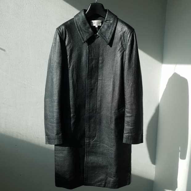 00s Comme Des Garcons eco leather coat