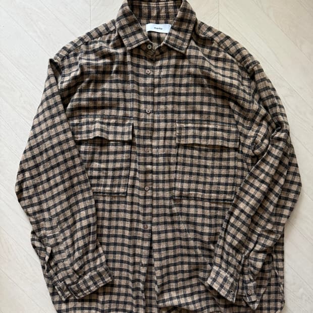 MARKA 코튼 플란넬 셔츠