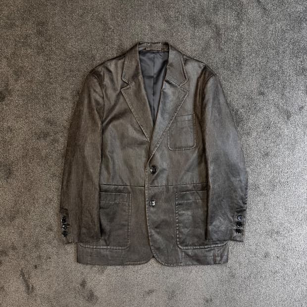 일꼬르소 코팅 블레이저 자켓