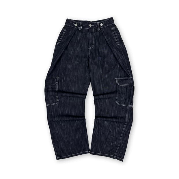 언유즈드랩 카고 데님 팬츠