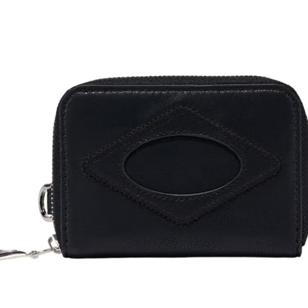 미스치프 롬버스 집 어라운드 월렛 블랙 카드지갑