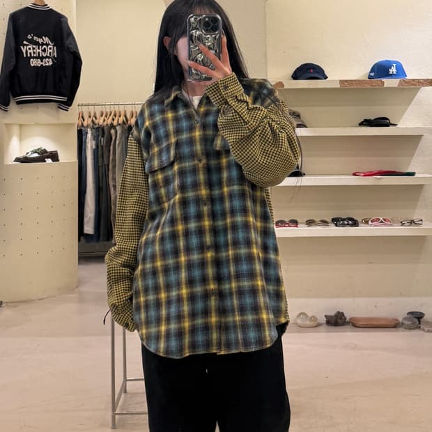 슈프림 믹스드 플래드 플란넬 셔츠 U1068