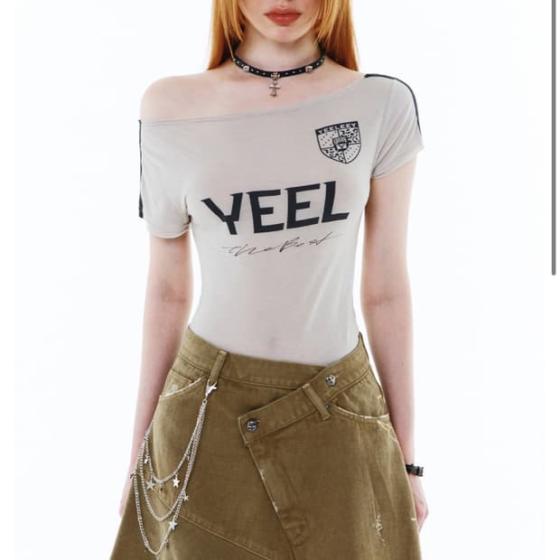 Yeel RACING ASYMMETRIC T-SHIRT GREY