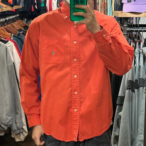 [HI] 폴로 랄프로렌 셔츠 오렌지
