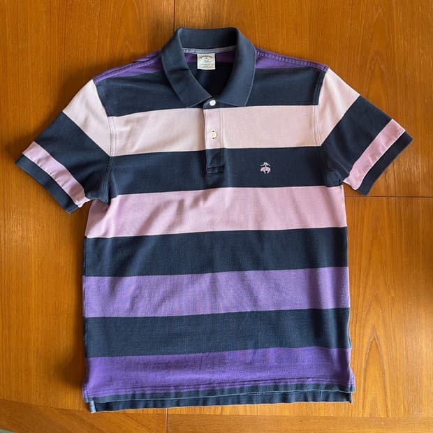 Brooks Brothers Stripe Polo 1/2 T-shirt