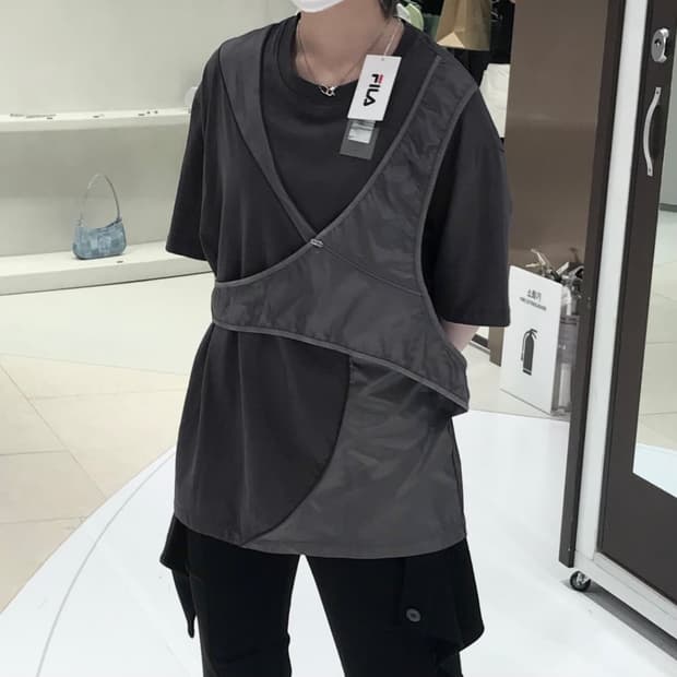 OJOSXFILA 오호스 휠라 한정 티셔츠 차콜