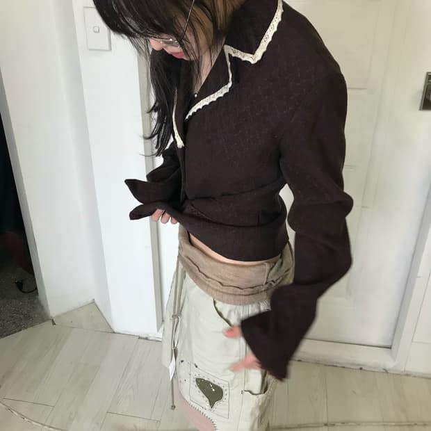 니트 레이어드 팬츠