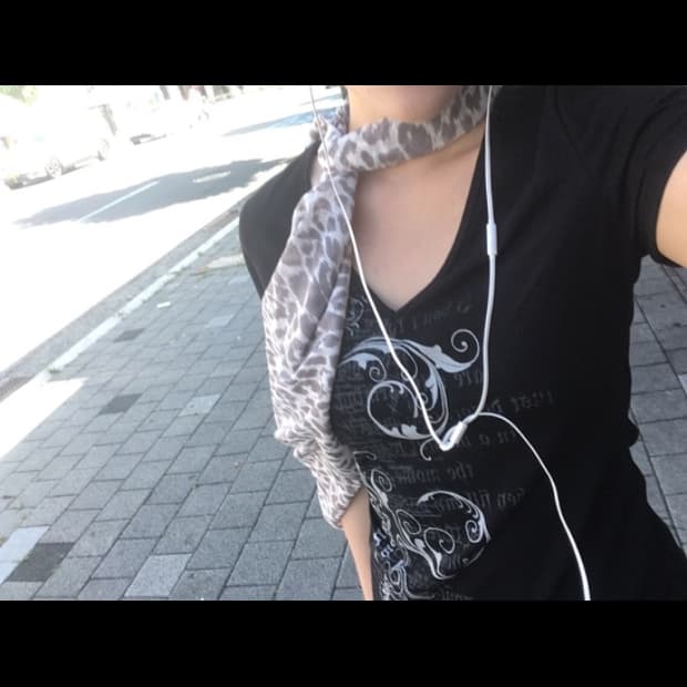일본빈티지 레오파드 스카프