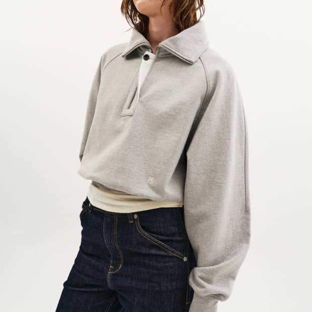 SATUR 세터 로고 하프집업 스웻셔츠 