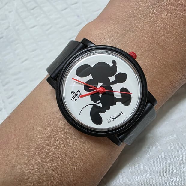 세이코 로러스 디즈니 미키마우스 쿼츠 시계 SEIKO LORUS