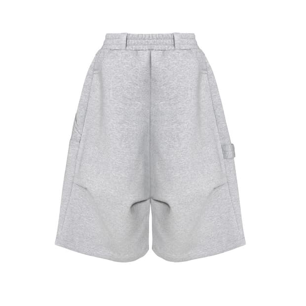 MJD X 코인 서울 와이드 카펜터 버뮤다 팬츠 멜란지그레이