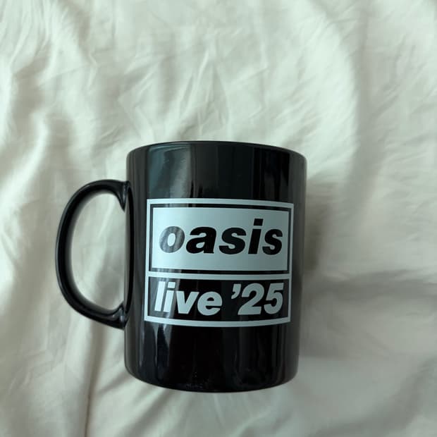 (새상품) Oasis 오아시스 live25 시티 머그컵 블랙