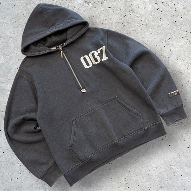 폴로 진스 스포츠 067 하프집업 후드티 C426