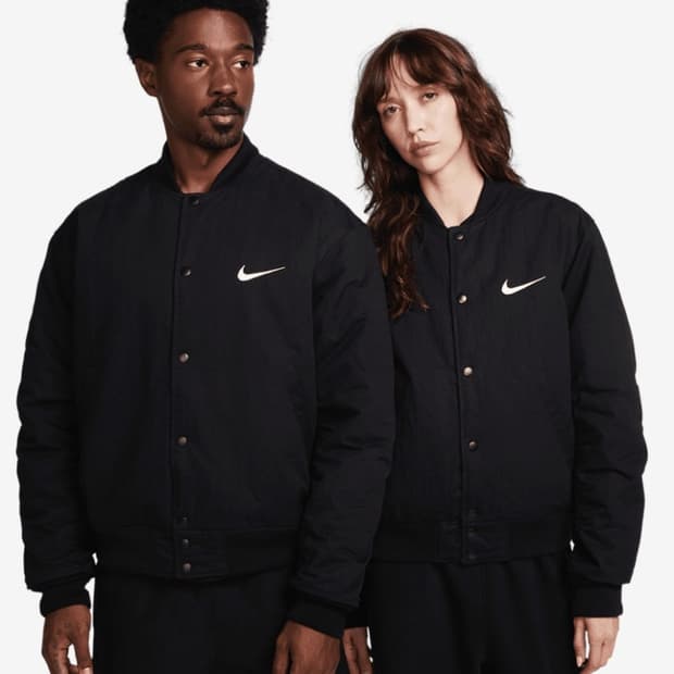 나이키 x 스투시 리버시블 자켓 블랙 L