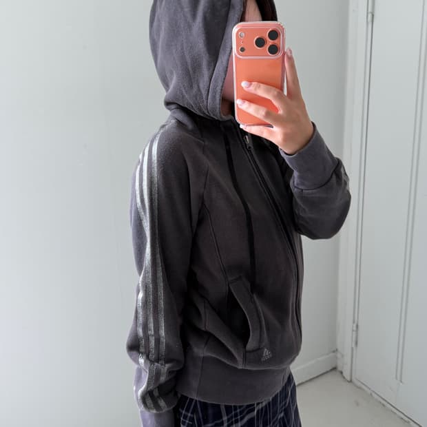 일본빈티지 y2k 아디다스 후드집업