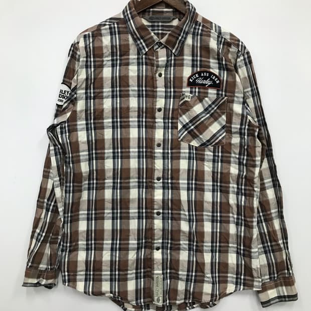 HARLEY DAVIDSON 체크셔츠