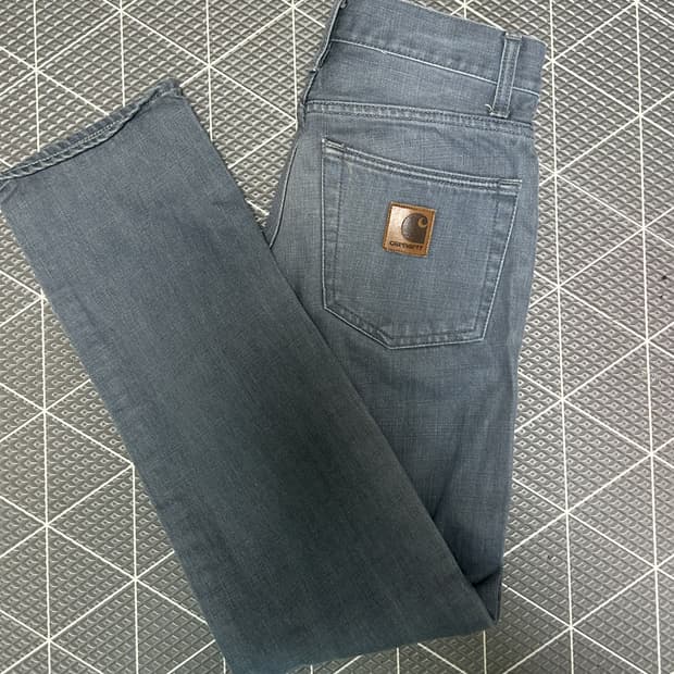 칼하트 버튼플라이 데니팬츠