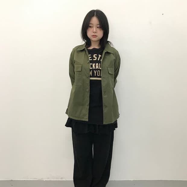 GU Military Shirt Jacket