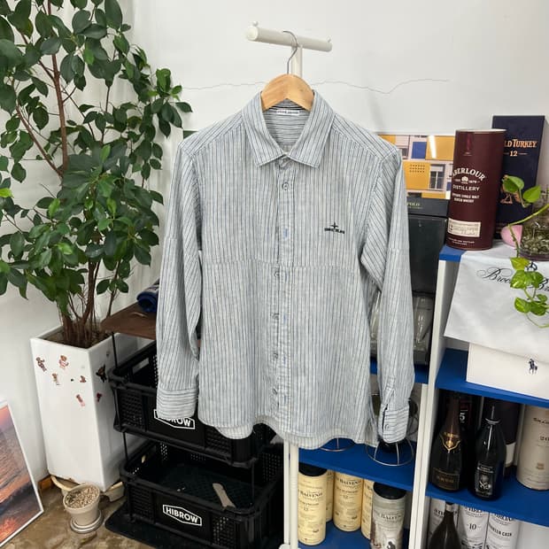 스톤아일랜드 스트라이프 셔츠 M