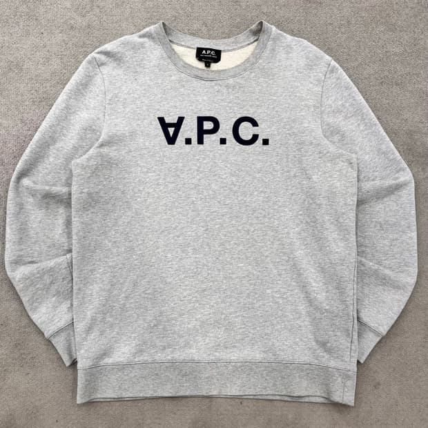 L A.P.C. 아페쎄 맨투맨 그레이