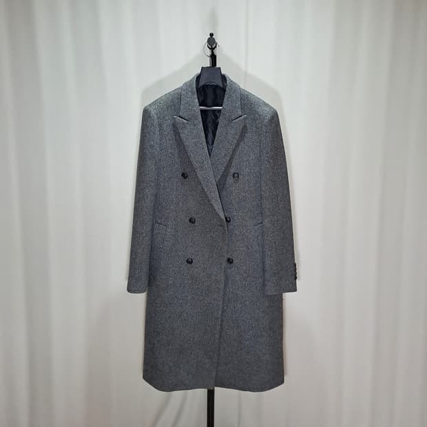 (택포) 지오송지오 헤링본 더블코트 100 B322