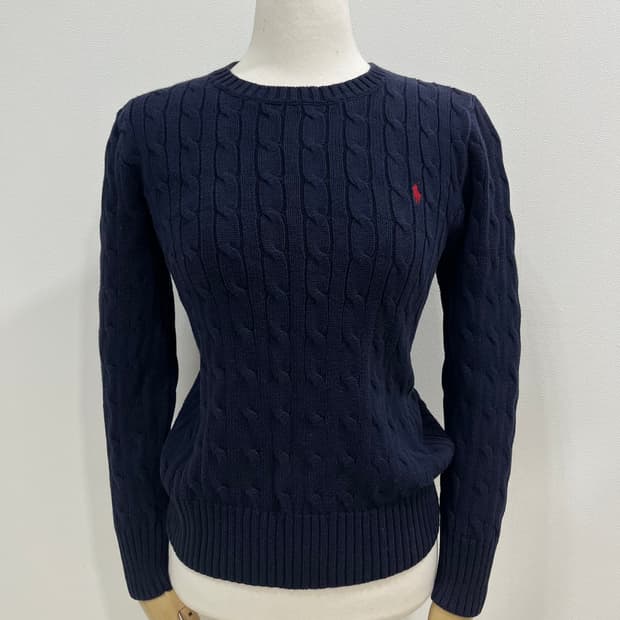 폴로 랄프로렌 케이블 니트 네이비
