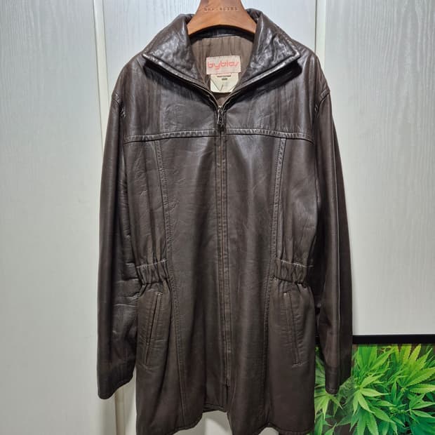 (세일)byblos 이태리명품 브라운 양가죽 자켓